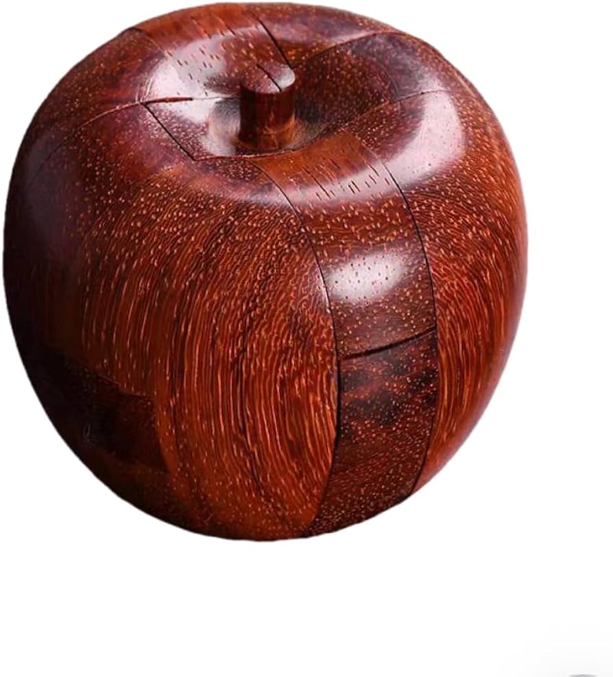 Amazon.com: Mahogany Apple Luban Lock Wooden Kong Ming Lock Brain