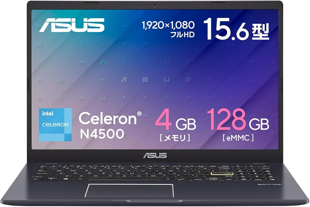 Amazon.co.jp: ASUS ノートパソコン E510KA 15.6インチ Celeron N4500
