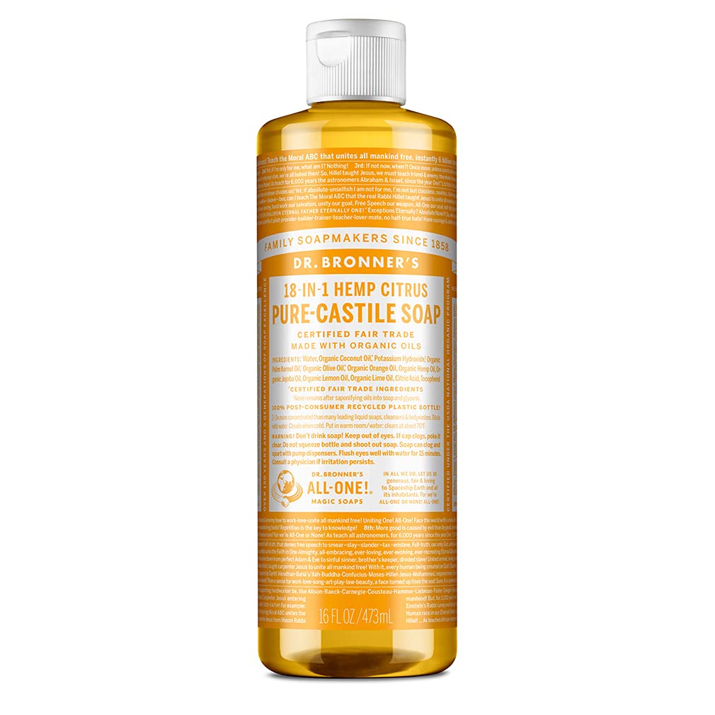 Amazon.com: Dr. Bronner's - Pure-Castile Liquid Soap (Citrus, 16
