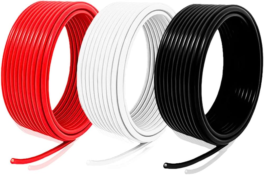Amazon.co.jp: IV 電線 8sq 赤・白・黒 セット 各色1m 絶縁キャップ