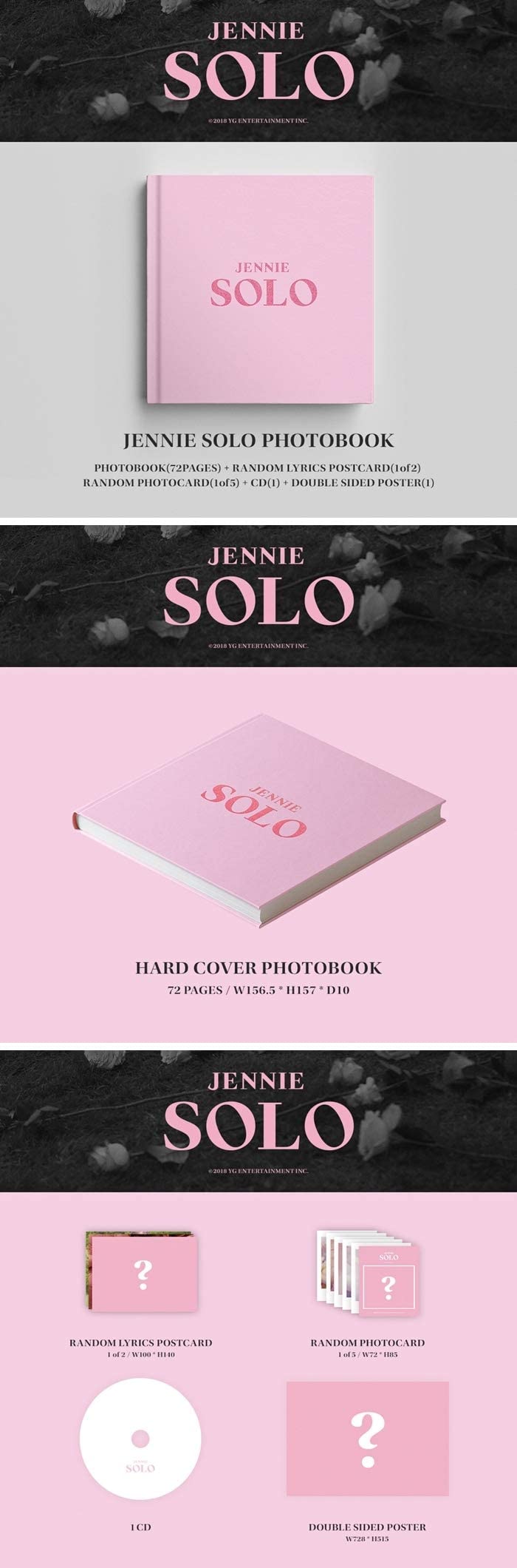 BLACKPINK Jennie - [Solo] CD do primeiro álbum solo + álbum de