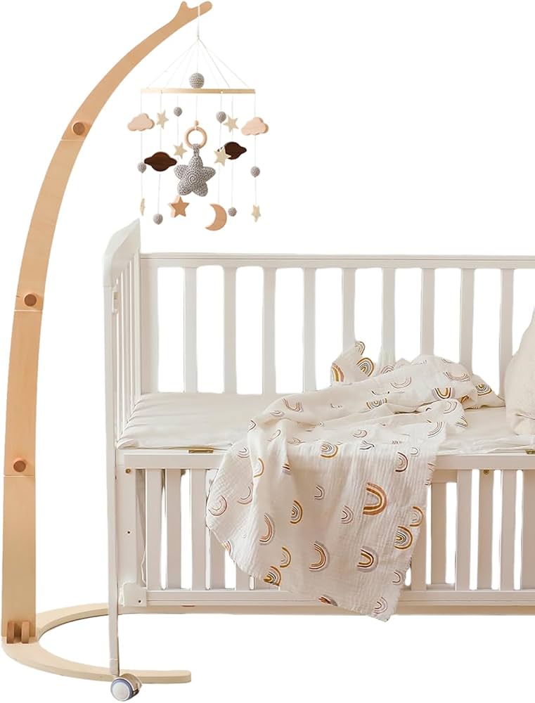 Amazon | let's make ベッドメリーセット スタンディング式 自立 木製