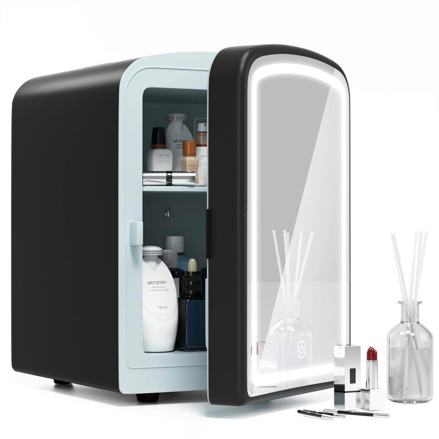 Amazon.com: COYCYQI 4L Mini Skincare Fridge with Dimmable LED