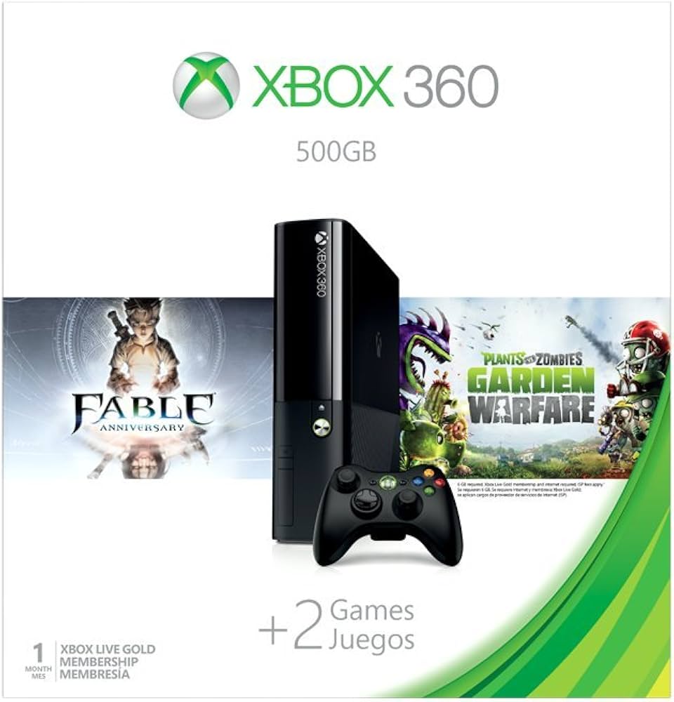 Amazon.com: Xbox 360 500GB Console - Fable Anniversary and Plants