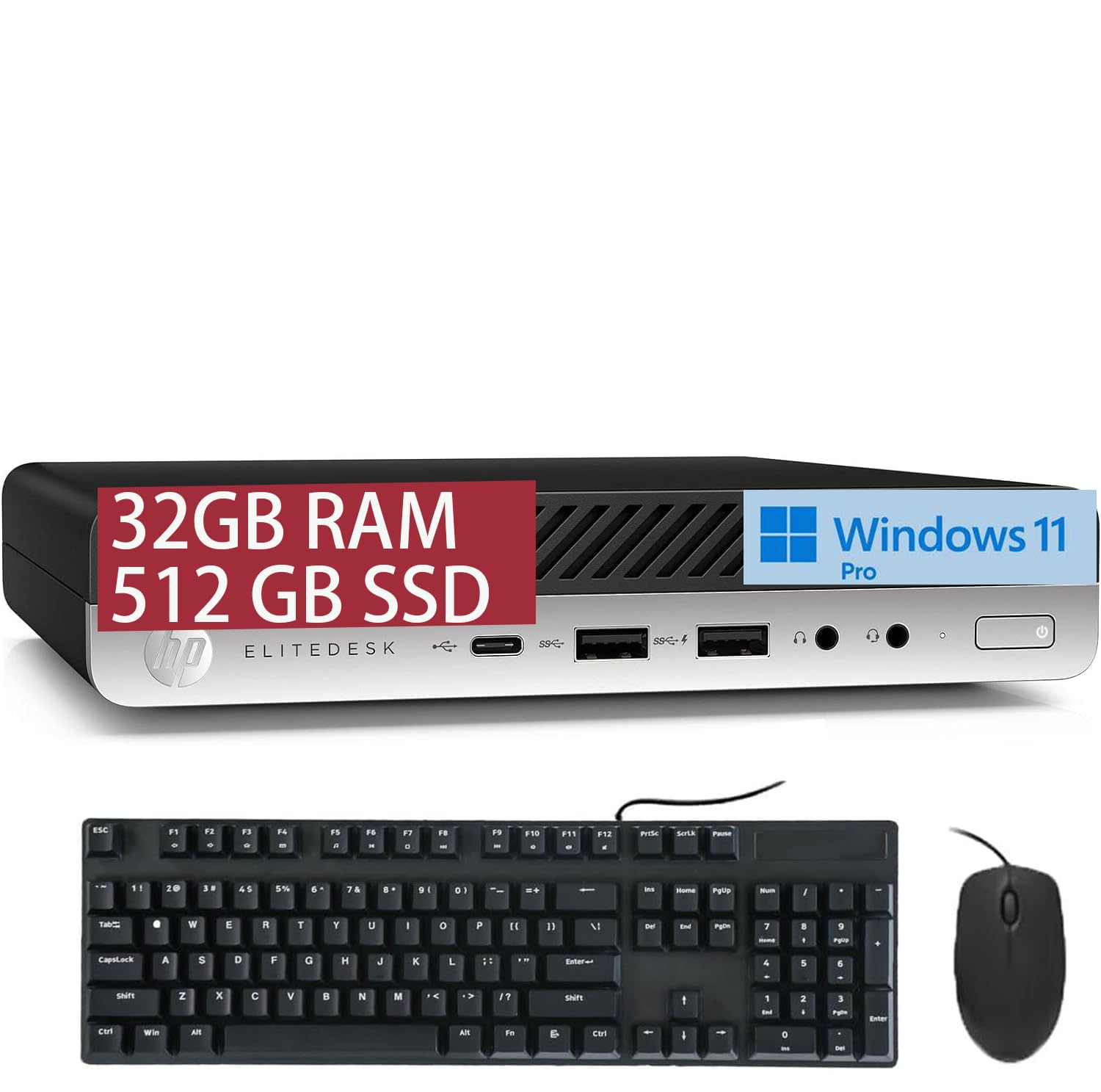 Amazon.com: HP EliteDesk 800 G5 Mini Business Desktop PC, Core i5