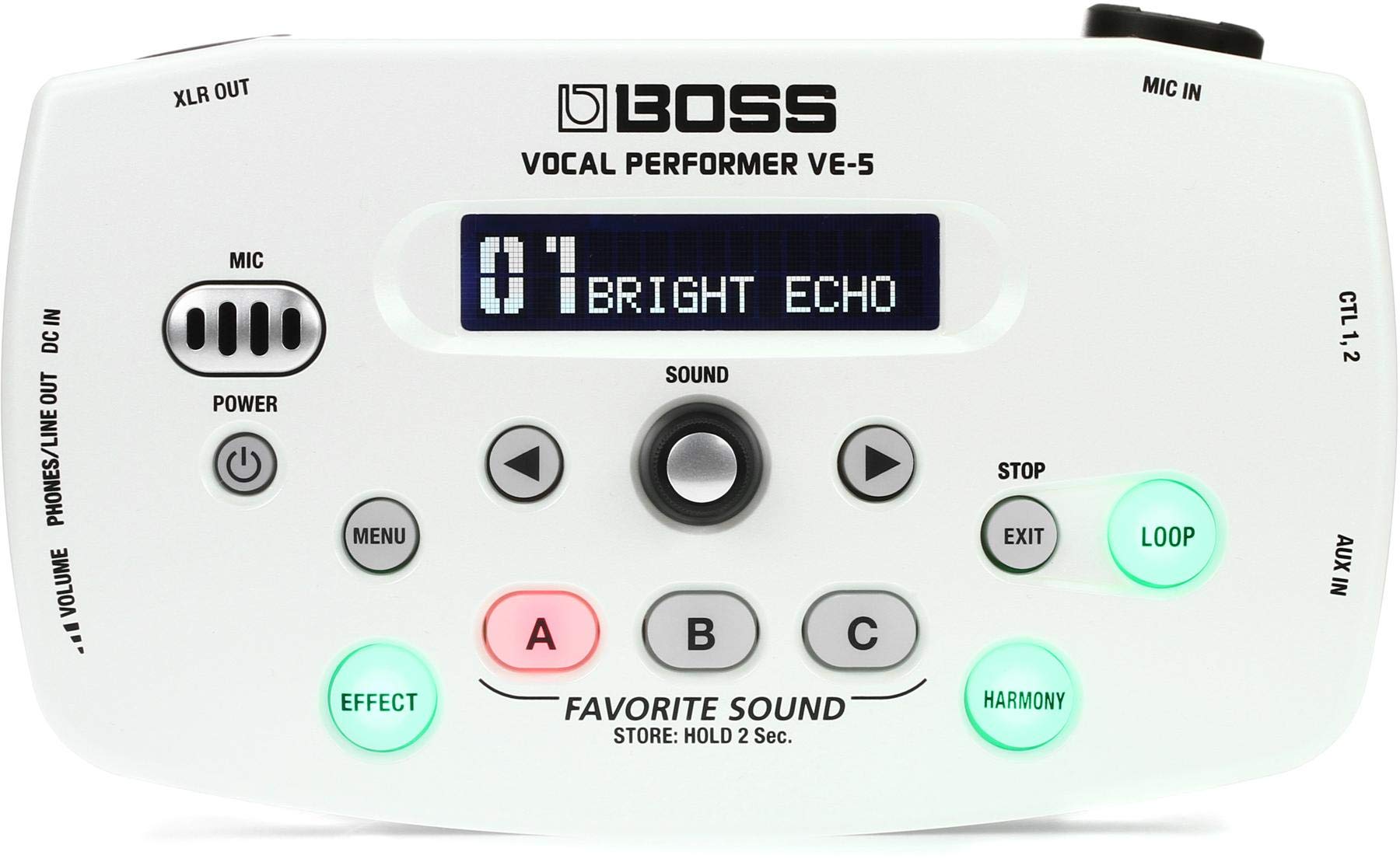 Amazon.com: BOSS VE-5 Compact Vocal Performer for Vocalists