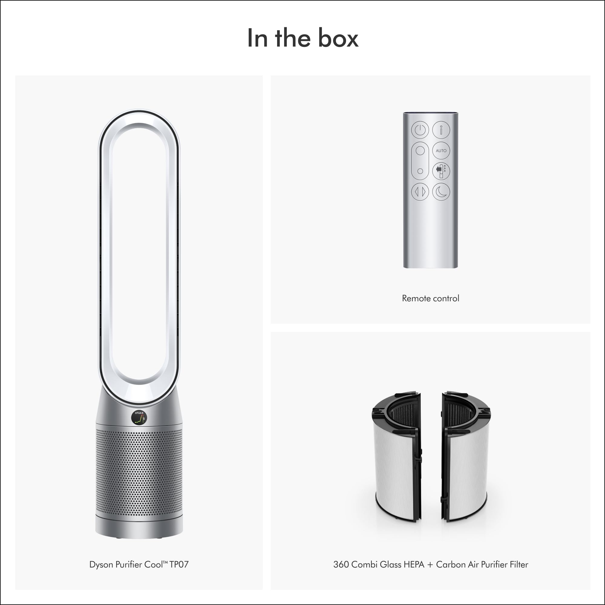 Dyson Purifier Cool purifying fan (White/Silver) TP07 2021 Release