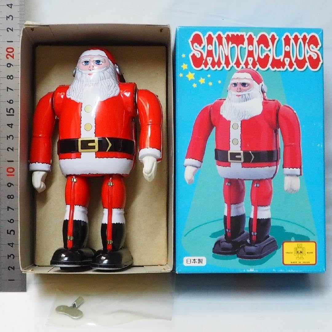 Amazon.co.jp: メタルハウス サンタクロース 復刻ブリキ ゼンマイ歩行