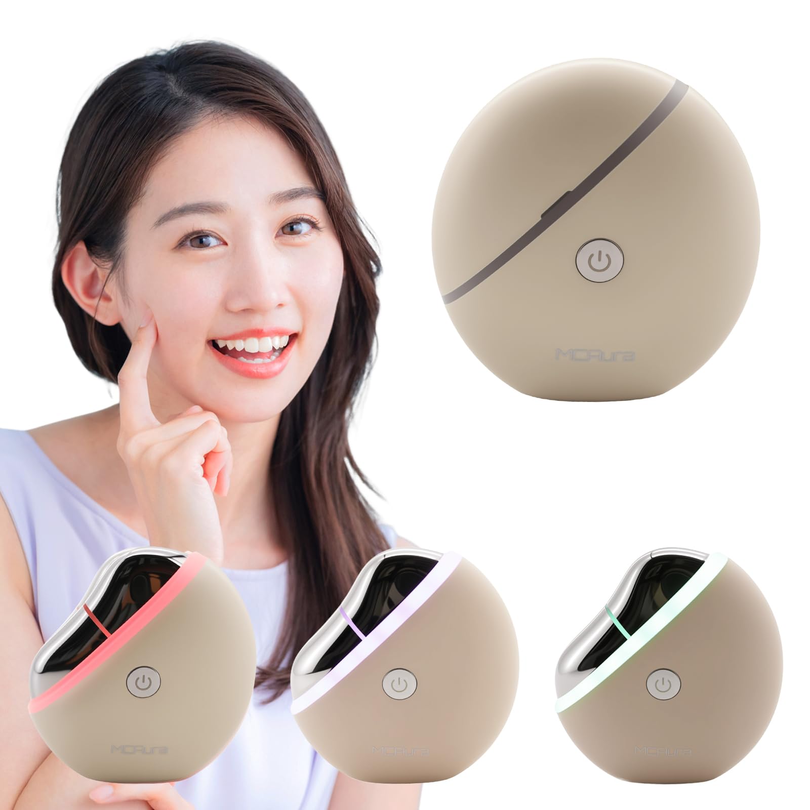 Amazon.co.jp: MCAura 【国内正規品】 美顔器 EMS 温感かっさ 【電動