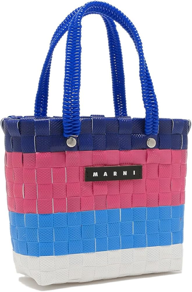 Amazon | [マルニ] かごバッグ ブルー レディース M00816M00I WMW81F