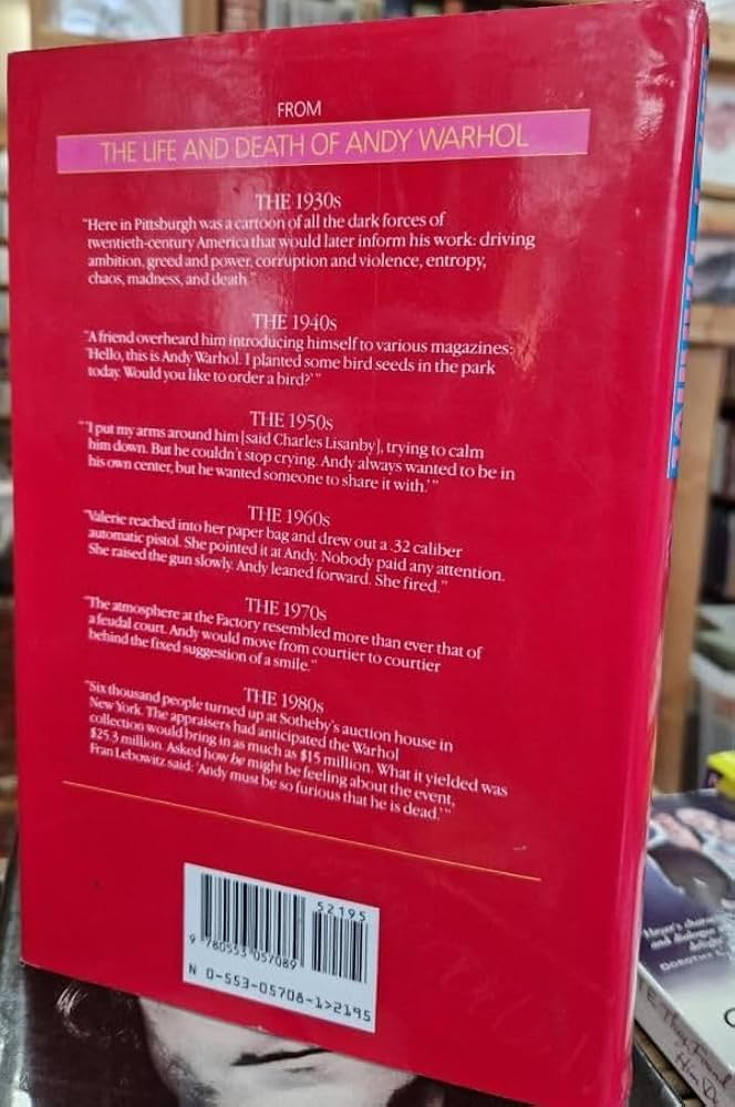 The Life and Death of Andy Warhol: Bockris, Victor: 9780553057089