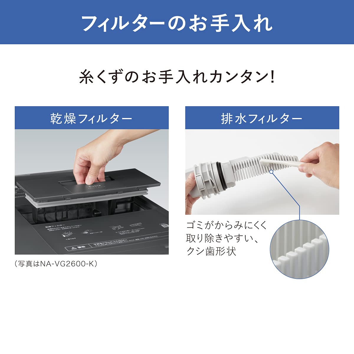 Amazon.co.jp: パナソニック ななめドラム洗濯乾燥機 7kg キューブル