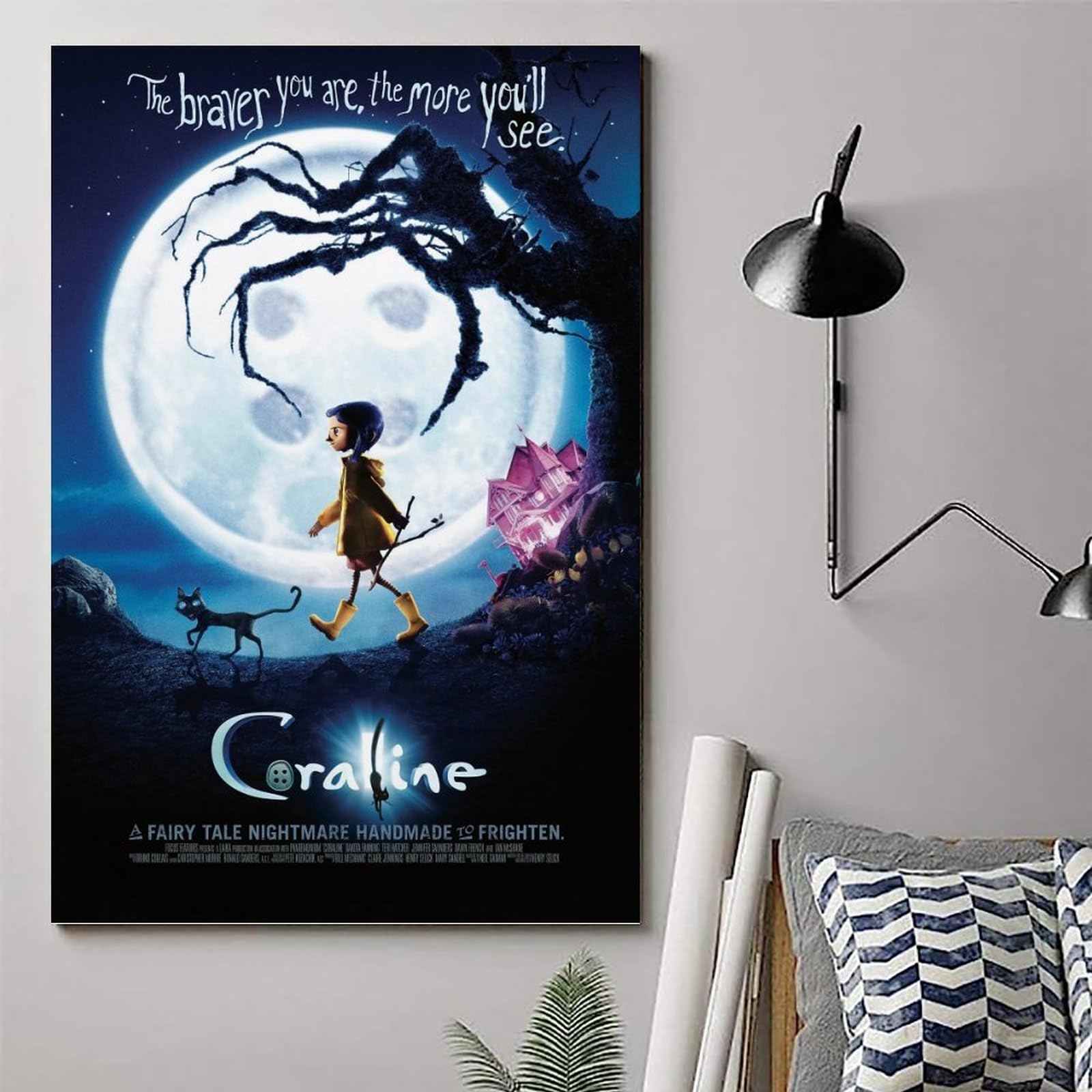 Amazon.co.jp: ホラー映画ポスター キャンバスアートポスター 寝室装飾