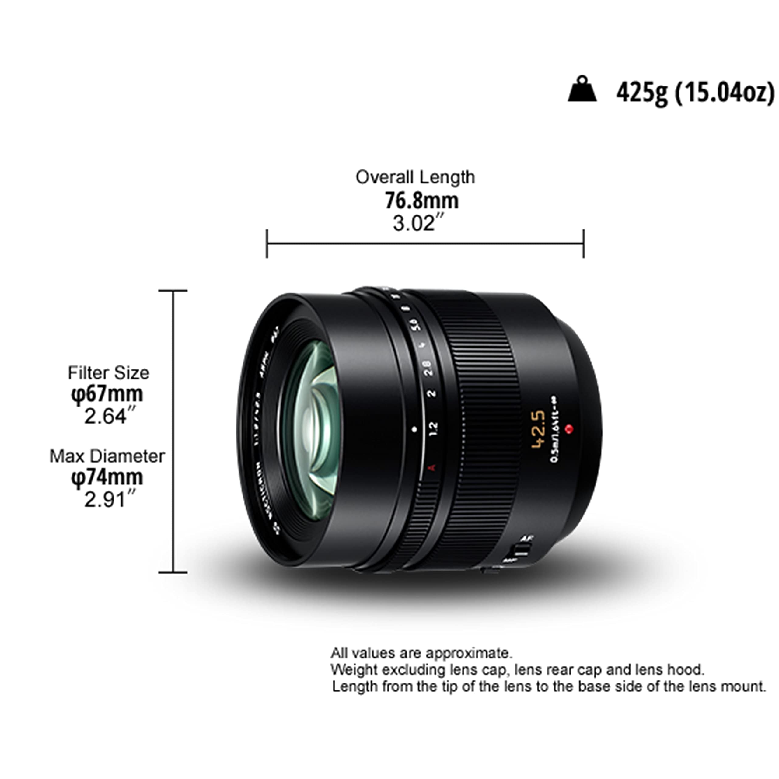 Amazon.co.jp: Panasonic H-NS043E Leica DG NOCTICRON 42.5mm F1.2