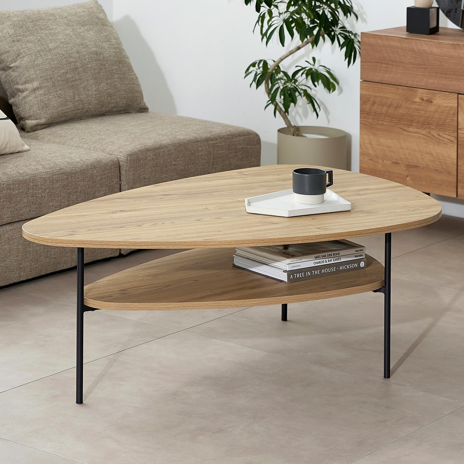 Amazon.co.jp: LOWYA ロウヤ リビングテーブル ローテーブル センター