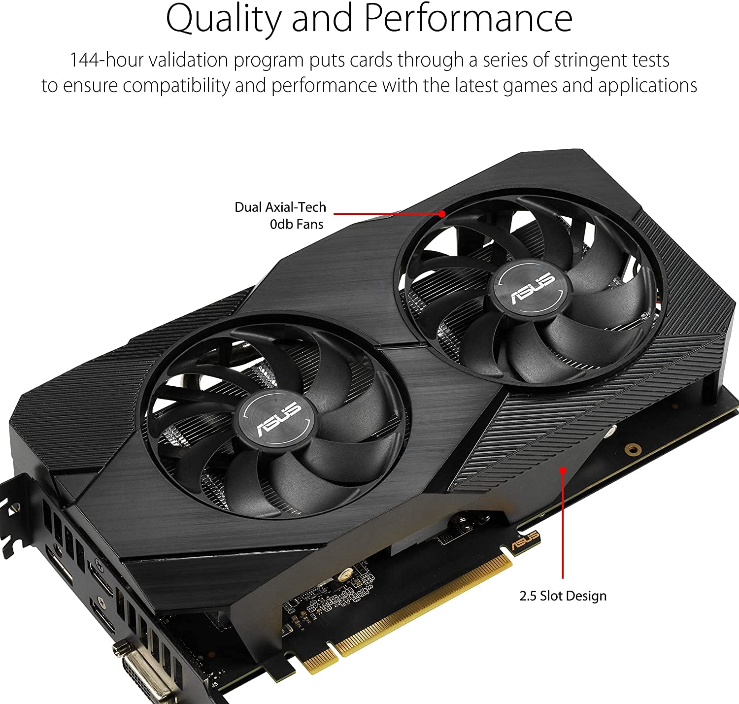 ASUS GeForce RTX 2060 Overclocked 6G GDDR6 Dual-Fan EVO Edition VR