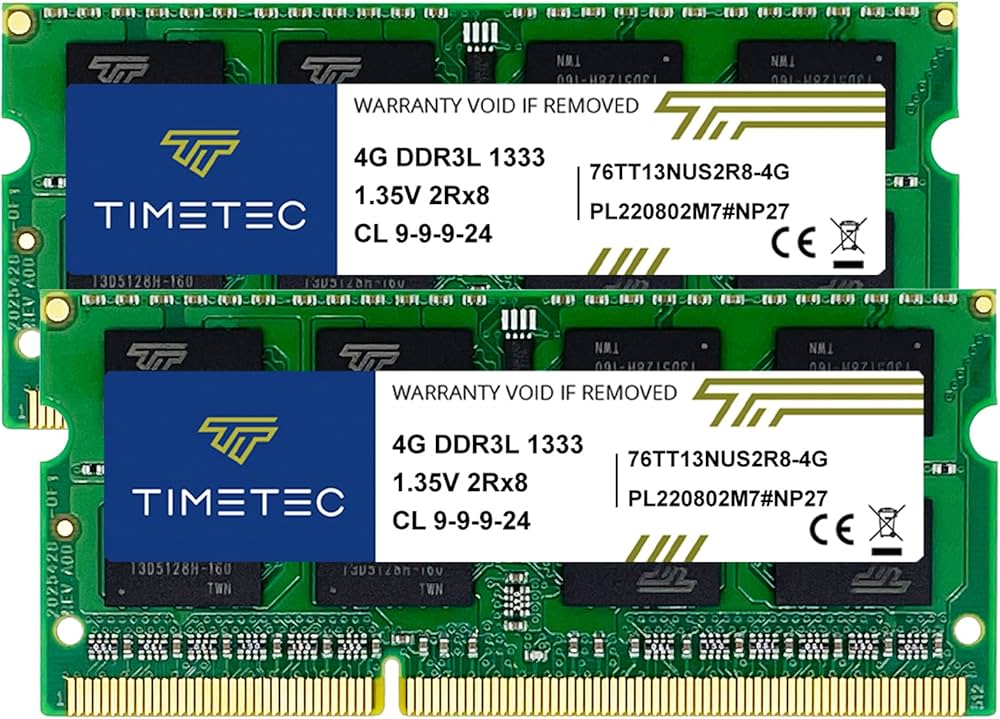 Amazon | Timetec 8GB キット (2x4GB) ノートPC用メモリ DDR3 / DDR3L