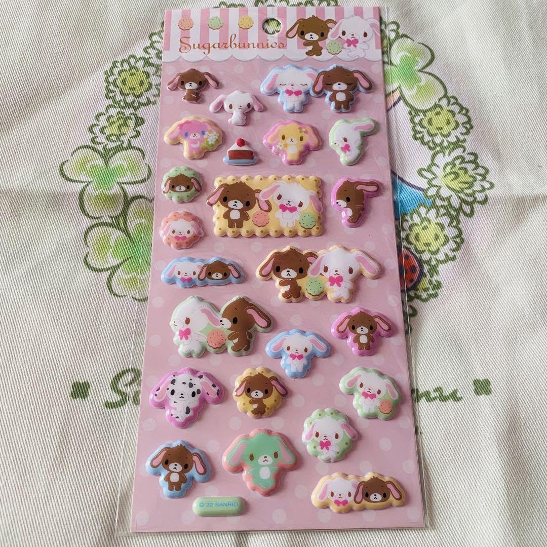 Amazon.co.jp: シュガーバニーズ シール サン リオ 平成 レトロ : おもちゃ