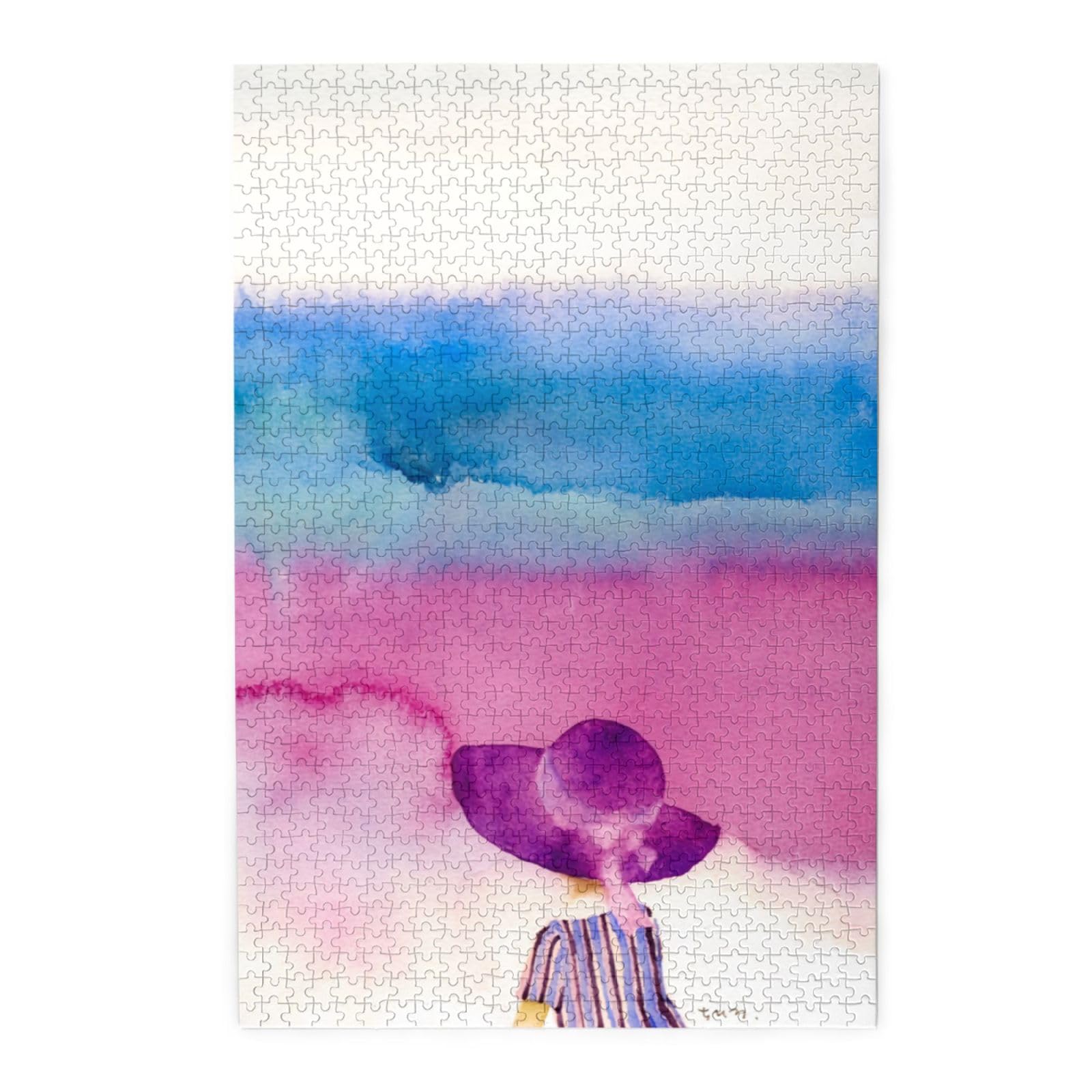 Amazon.co.jp: いわさきちひろ 海を見つめる少女 ジグソーパズル 1000