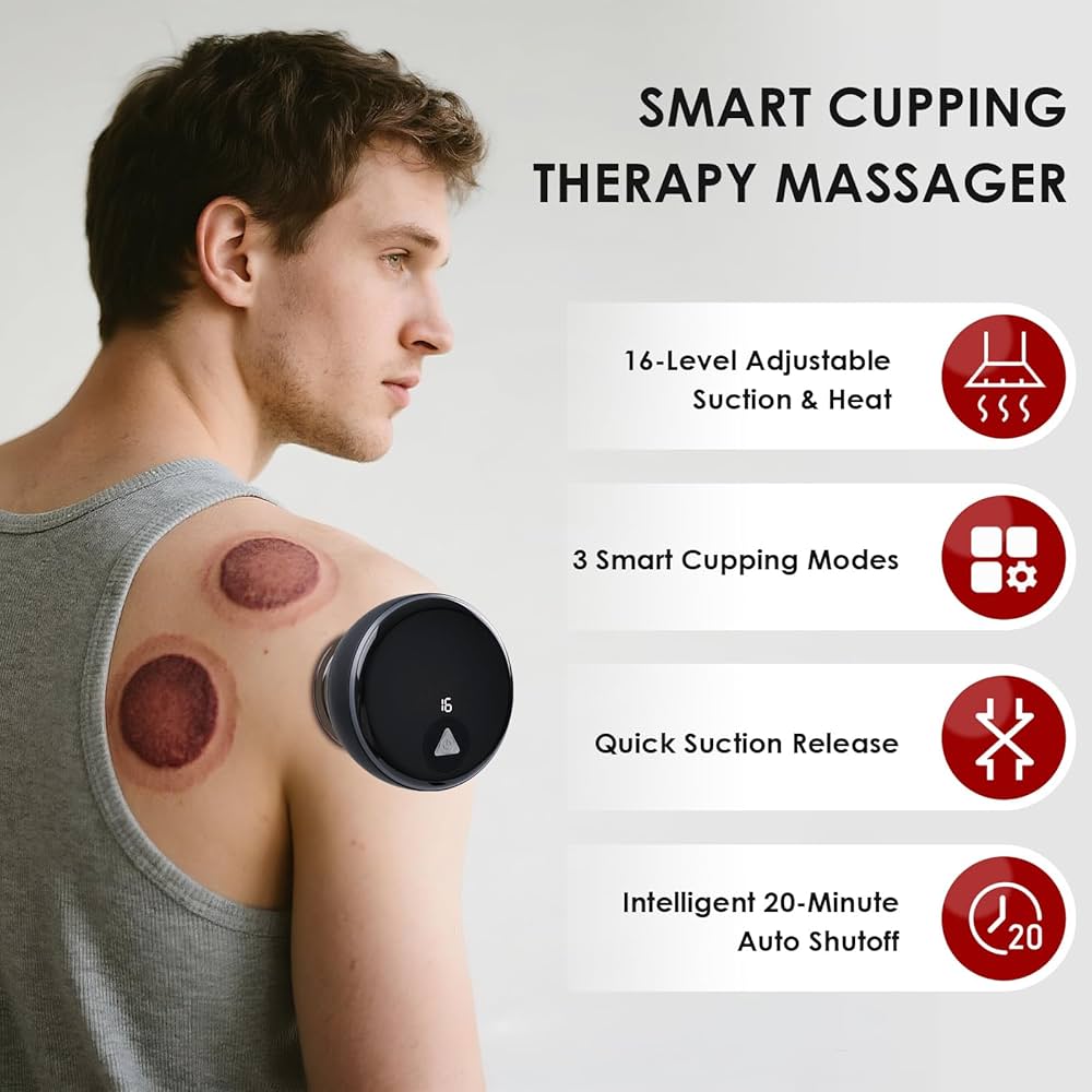 Amazon.com: GAXEZO Remote Control Electric Cupping Massager, Smart