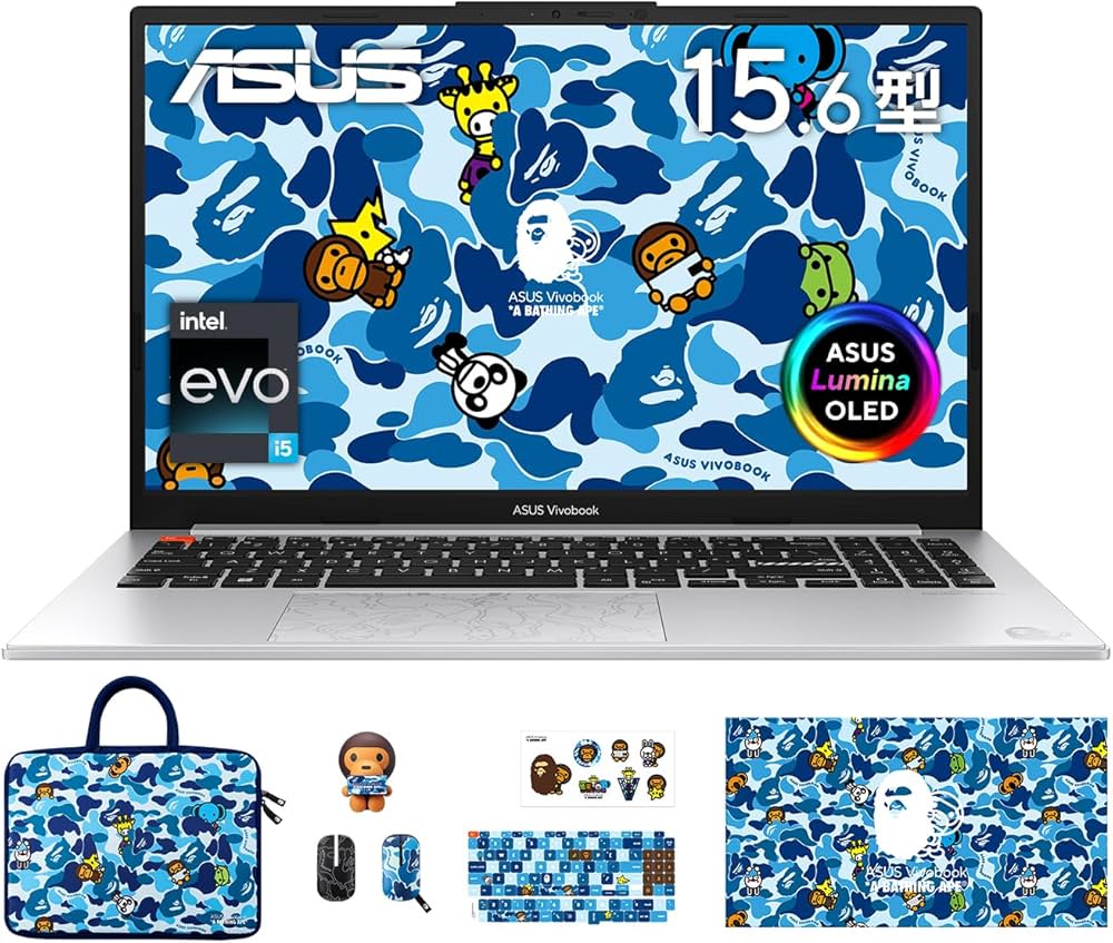 Amazon.co.jp: 【BAPE×ASUS 特別コラボ】 ASUS ノートパソコン