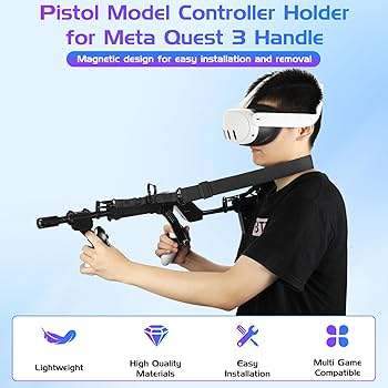 Amazon.co.jp: YipuVR VR ガンストック Meta Quest 3 用、VR Gun Stock