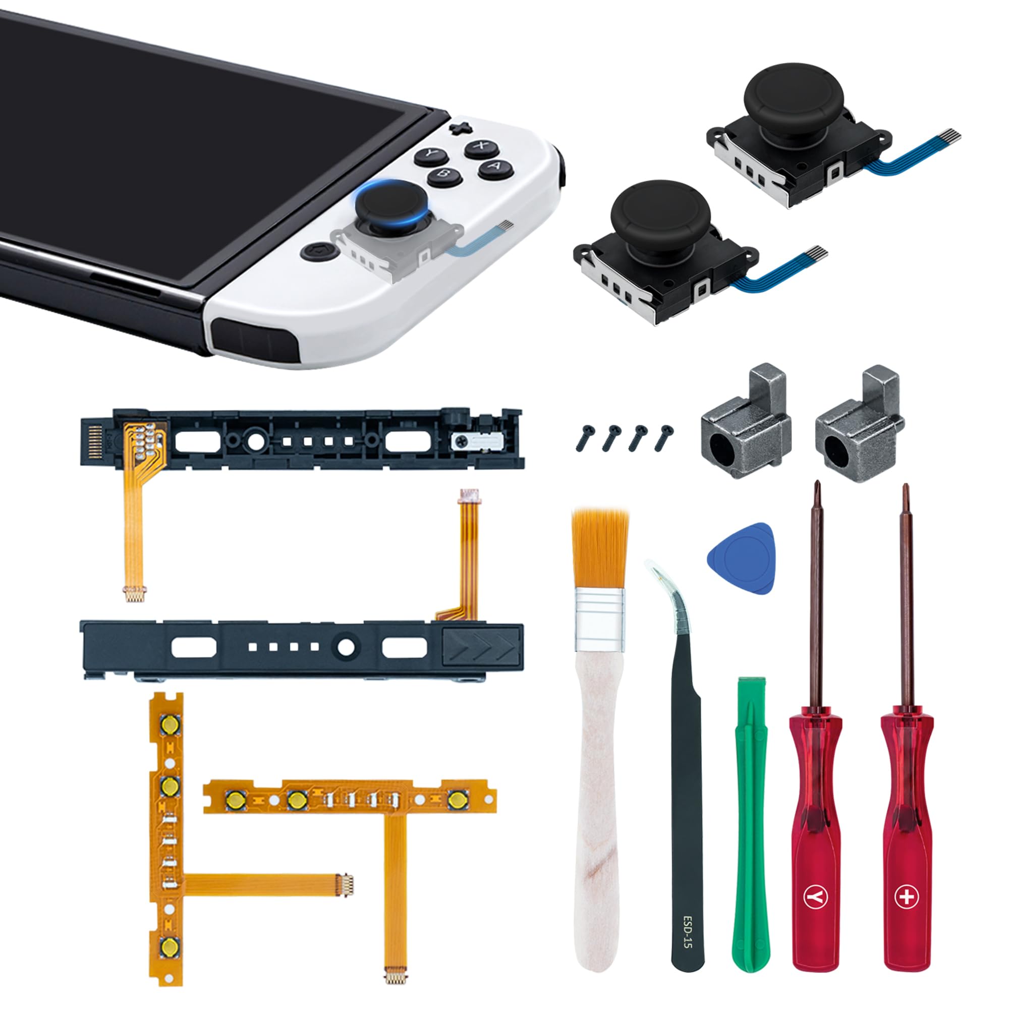 Amazon.co.jp: Mcbazel Switch Joy-con対応 修理部品セット 有機EL