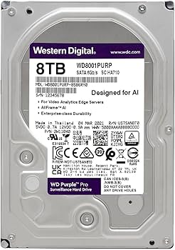 Amazon.com: Western Digital 8TB WD Purple Pro Surveillance