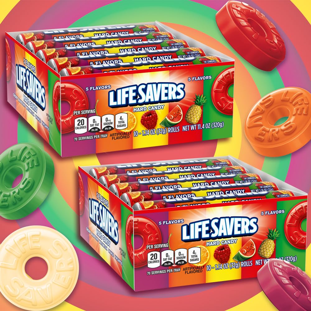 Amazon.com: LIFE SAVERS 5 Flavors Hard Candy Bulk Pack, 1.14 oz