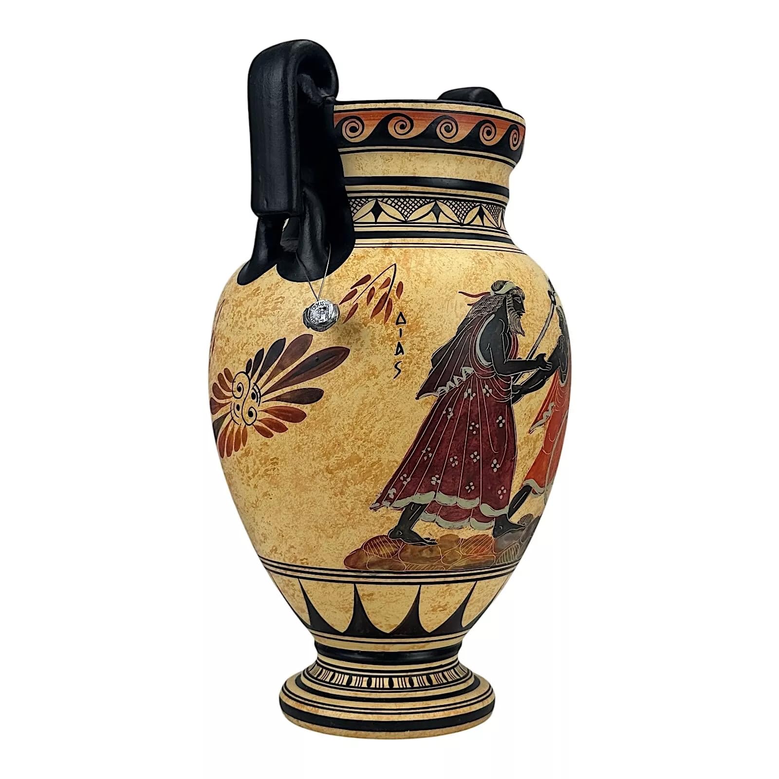 Amazon.co.jp: ミューズ 演奏 Lyre アンフォラ 花瓶 古代ギリシャ陶器