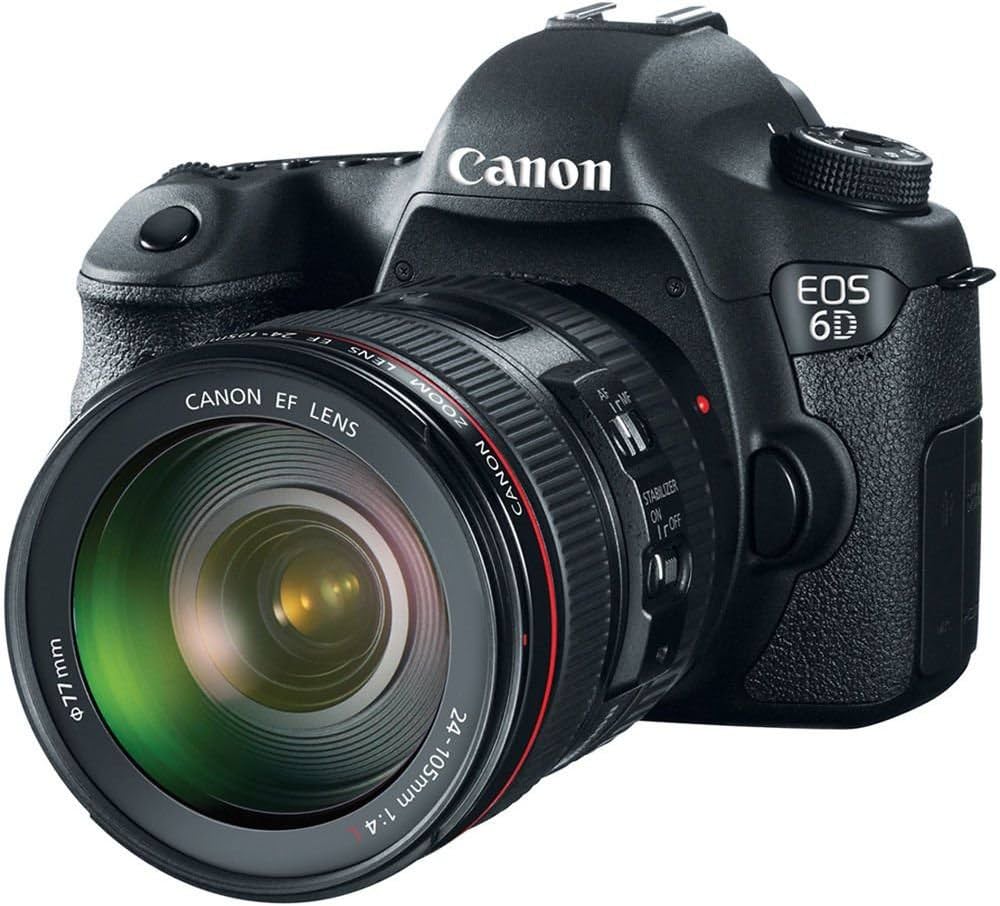 Buy Canon EOS 6D 20.2MP Digital SLR Camera (Black) + 24-105mm is