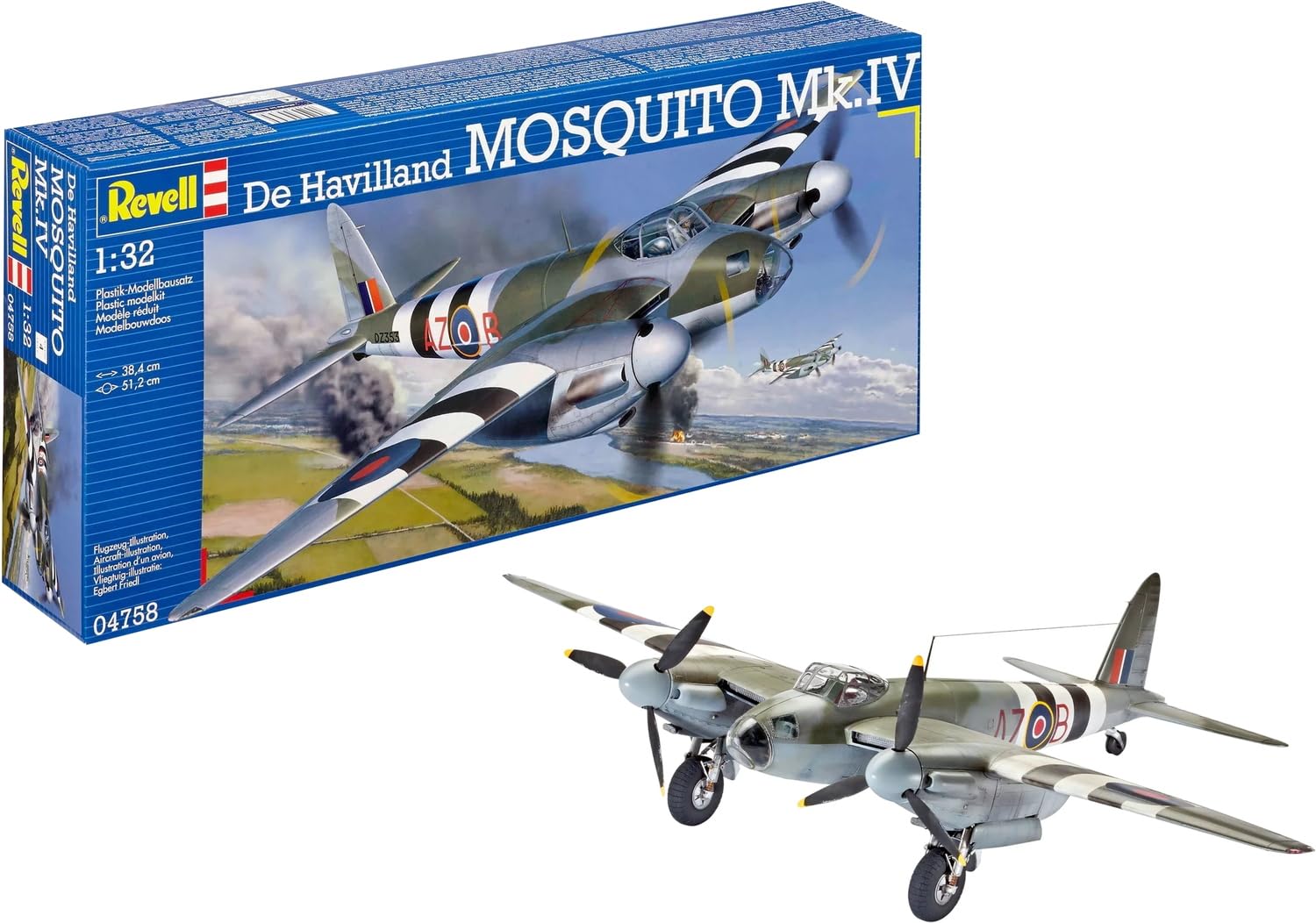 Amazon.com: Revell 04758 De Havilland Mosquito Mk IV Airplane Kit