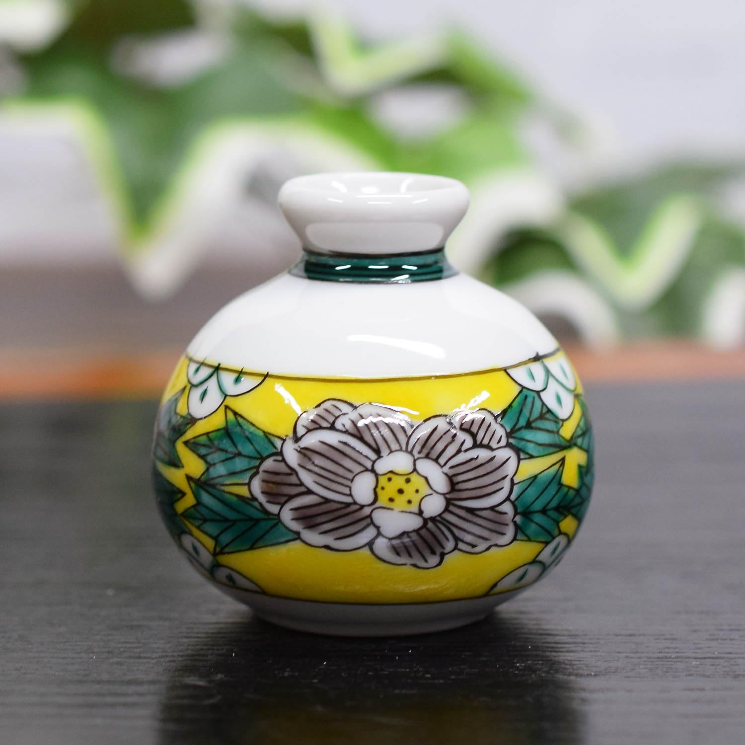 九谷焼 骨董 花器 明陶苑 花瓶 投入れ Japanesetraditional 九谷焼