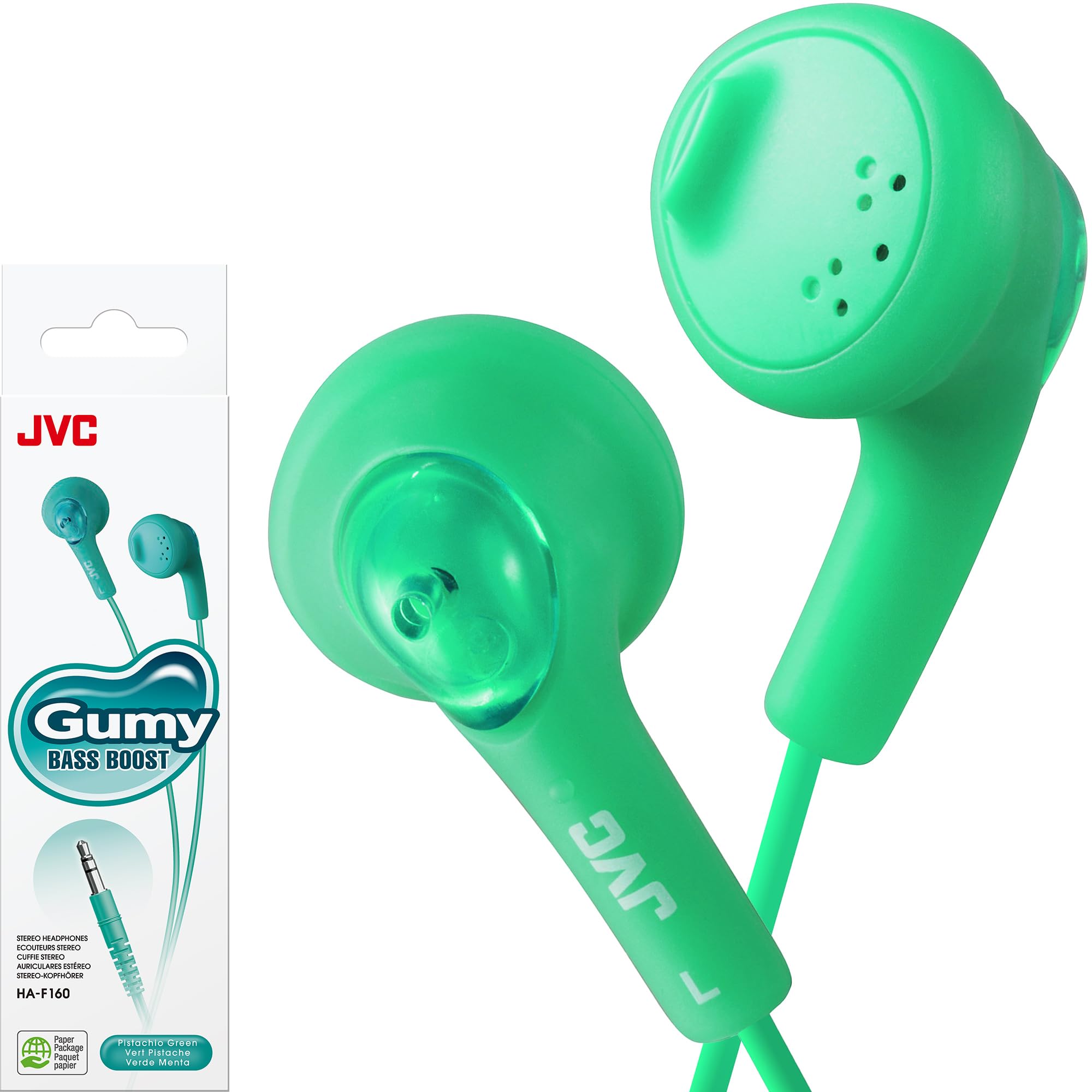 Amazon.com: JVC HAF160G Gumy Ear Bud Headphone Green : Electronics