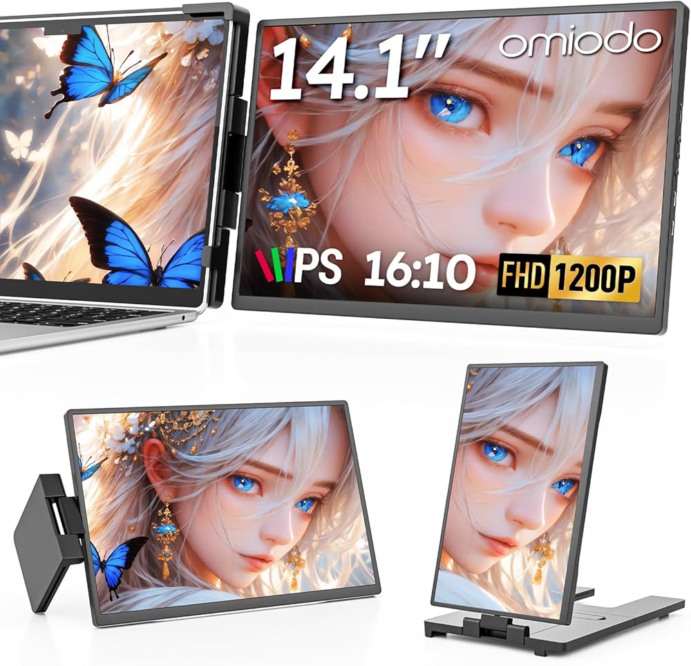 Amazon.co.jp: デュアルモニター Omiodo 14.1インチ 1200P FHD