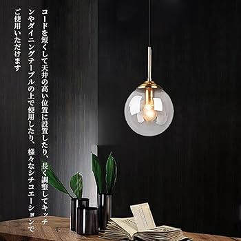 Amazon.co.jp : 億兆堂 ペンダントライト レールライト 丸い ガラス
