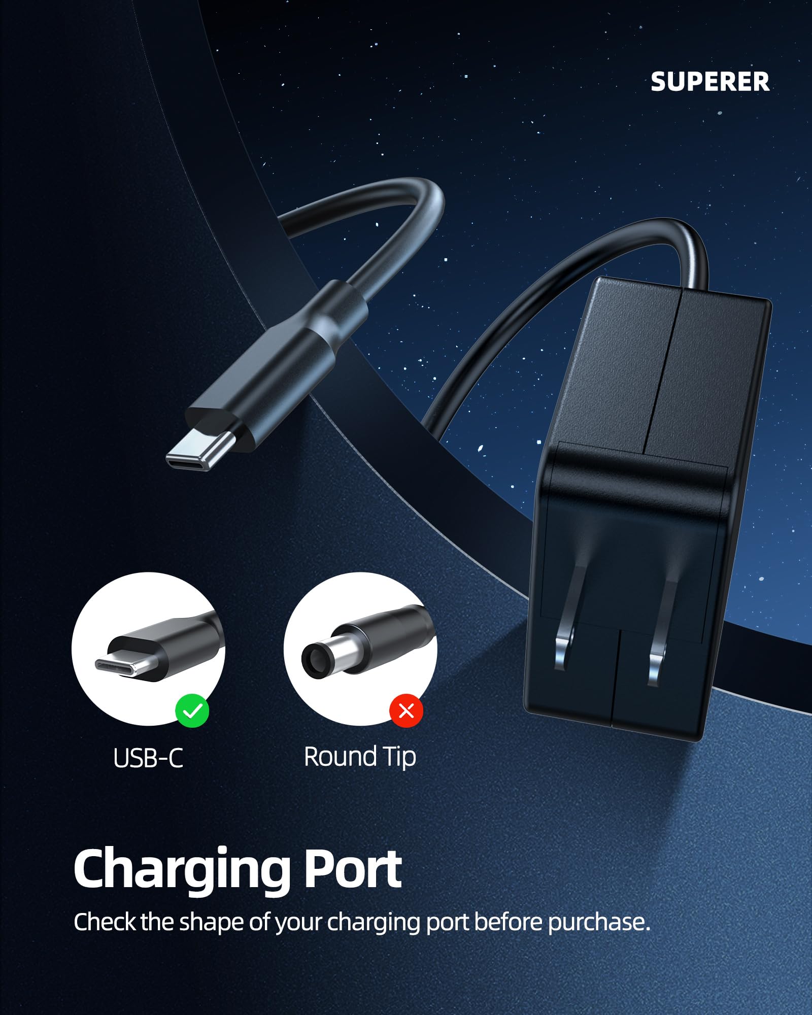 Amazon.com: 7.5Ft Long AC Charger Fit for Asus Chromebook C536E