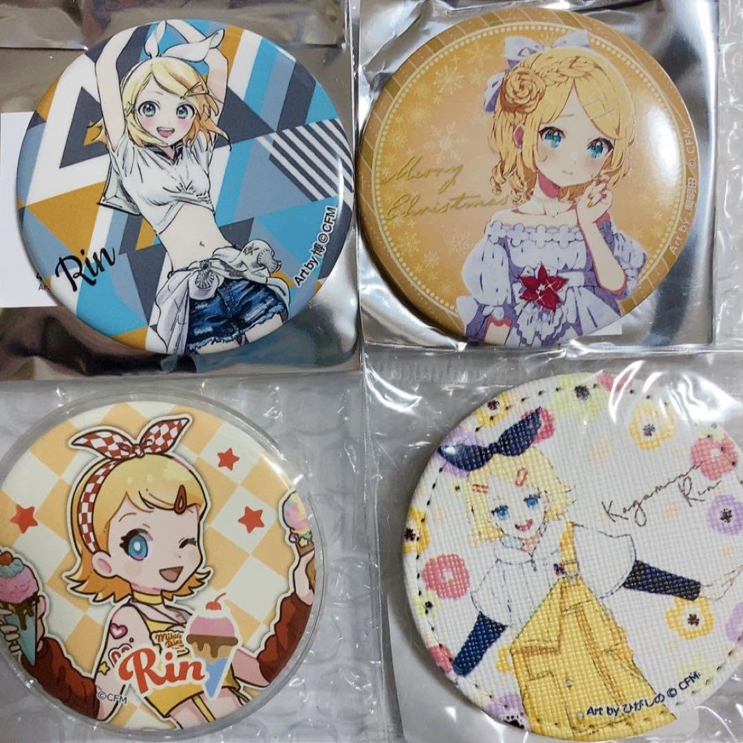 鏡音リン 缶バッジ R_りんご 鏡音リン 缶バッジ マジカルミライ R_