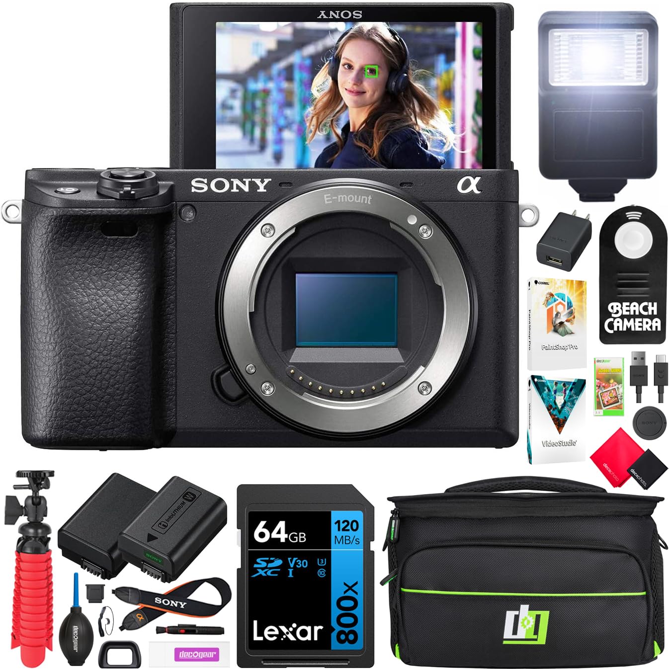 Amazon.com : Sony a6400 4K Mirrorless Camera ILCE-6400/B Body Only