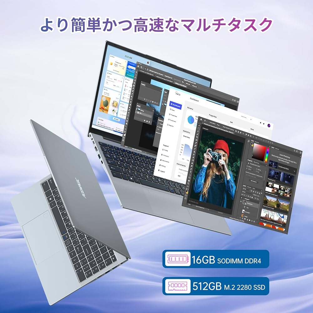 Amazon.co.jp: ACEMAGIC ノートパソコン 軽量 15.6インチ ノートpc N97
