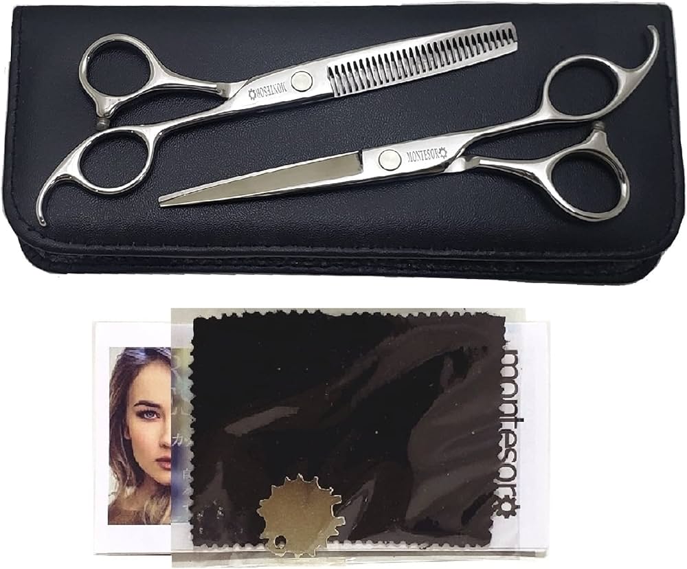 Amazon | montesoro 6点 ヘアカットハサミ セニング 散髪用 セルフ