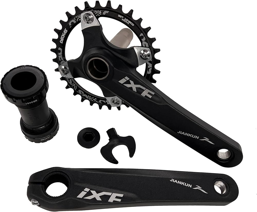 Amazon.com : DECKAS 170mm Crankset, 104BCD 32T 34T 36T 38T Round