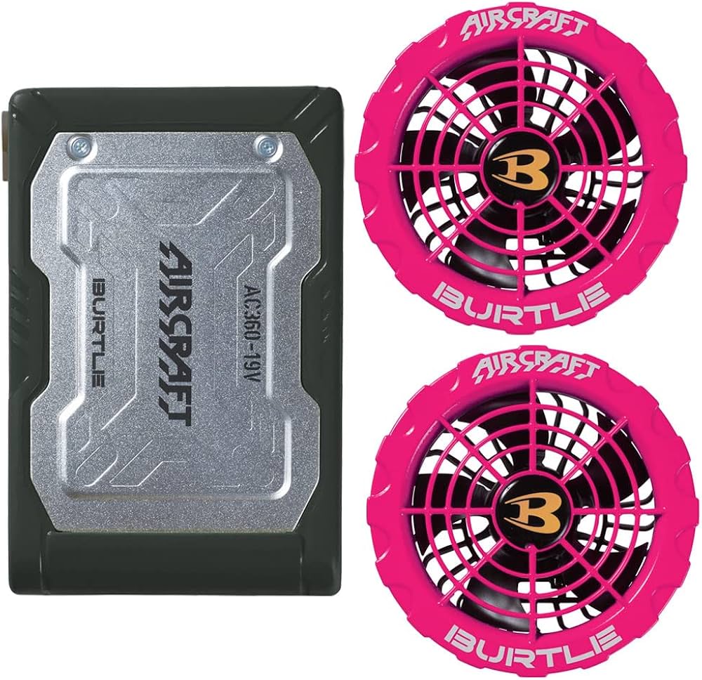 Amazon | バートル BURTLE ピンクファン＋新型19V緑バッテリーセット