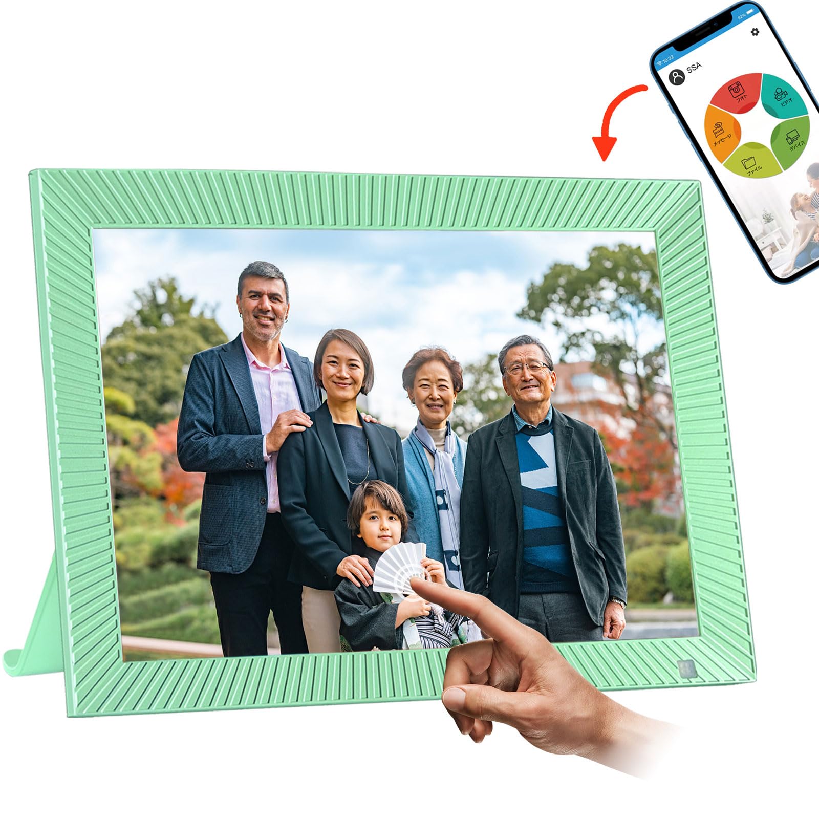 Amazon | 【スマホ連携】WiFi デジタルフォトフレーム 10.1インチ