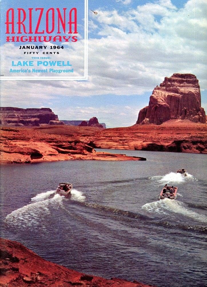 Arizona Highways, January 1964 (Lake Powell, Page) (Volume 40, No