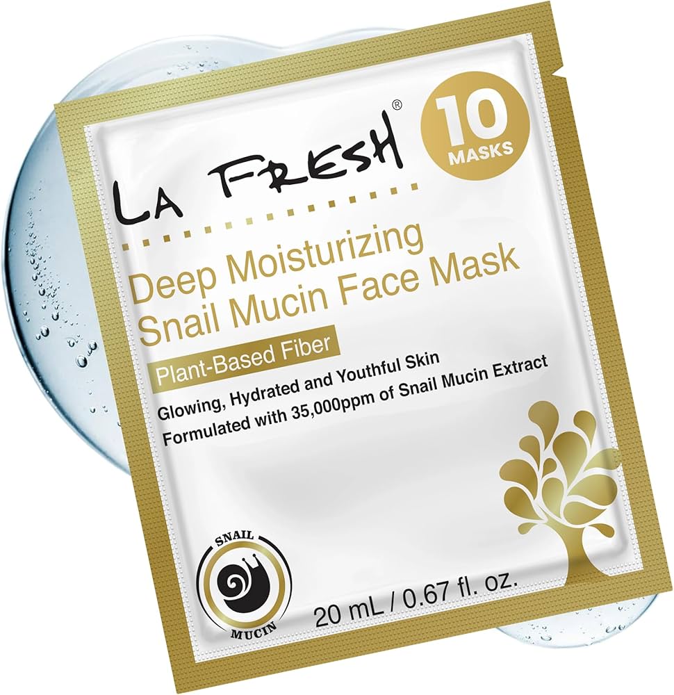 Amazon.com : La Fresh Deep Moisturizing Snail Mucin Sheet Mask