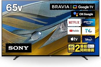 Amazon | ソニー 65V型 4K 有機EL テレビ ブラビア XRJ-65A80J OLED