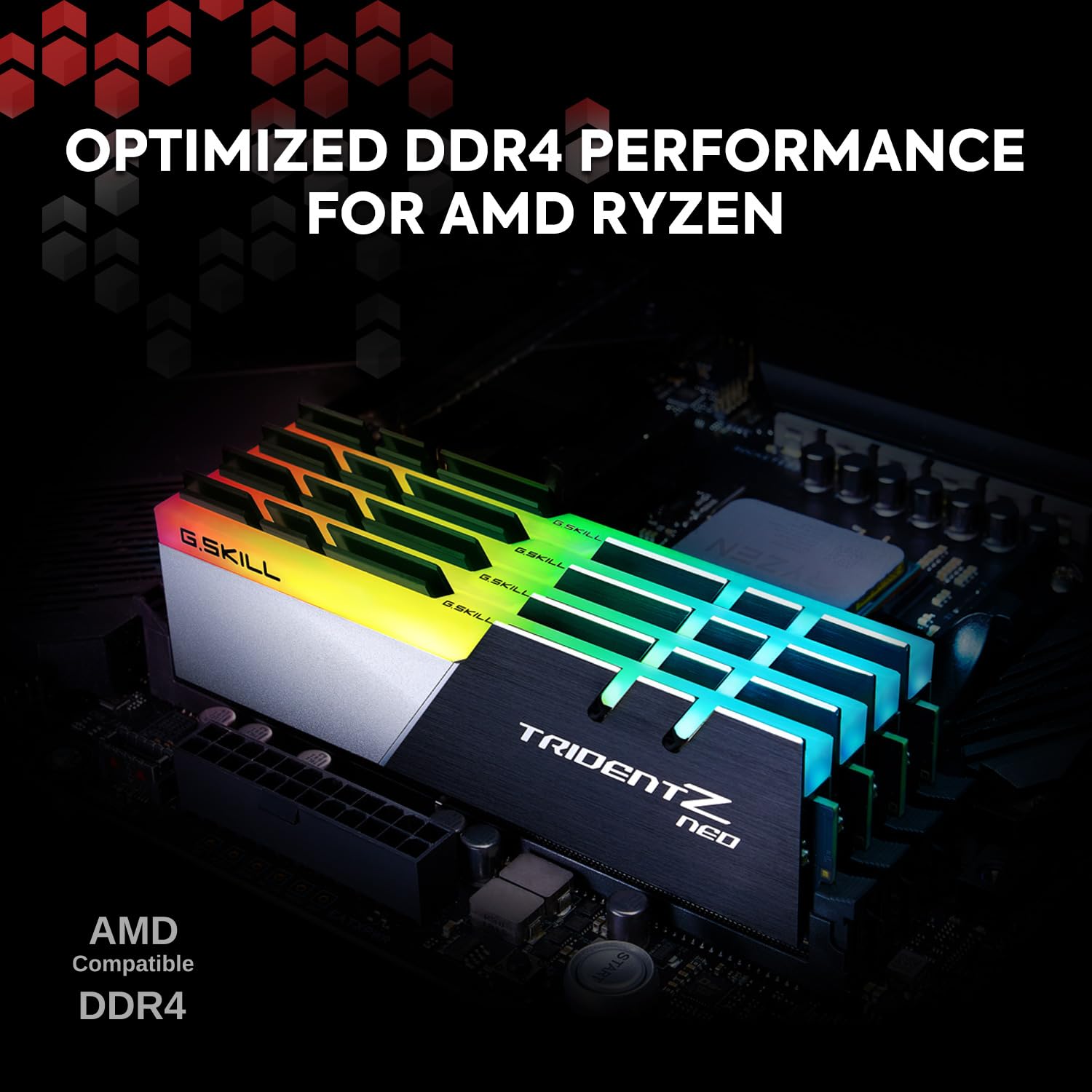 G.SKILL Trident Z Neo Series RGB DDR4 4000MHz 32GB(16GBx2) Memory