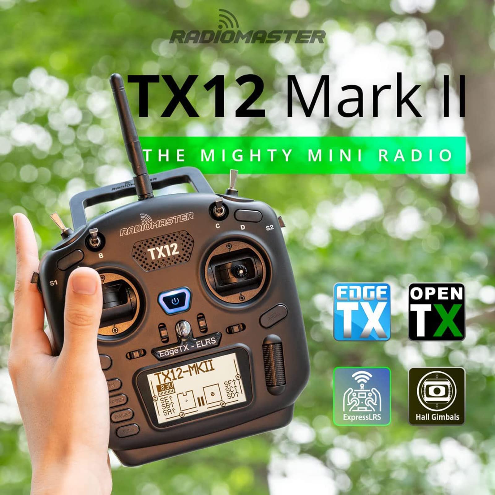 Amazon.com: RadioMaster TX12 MKII ELRS 16CH Support OPENTX and