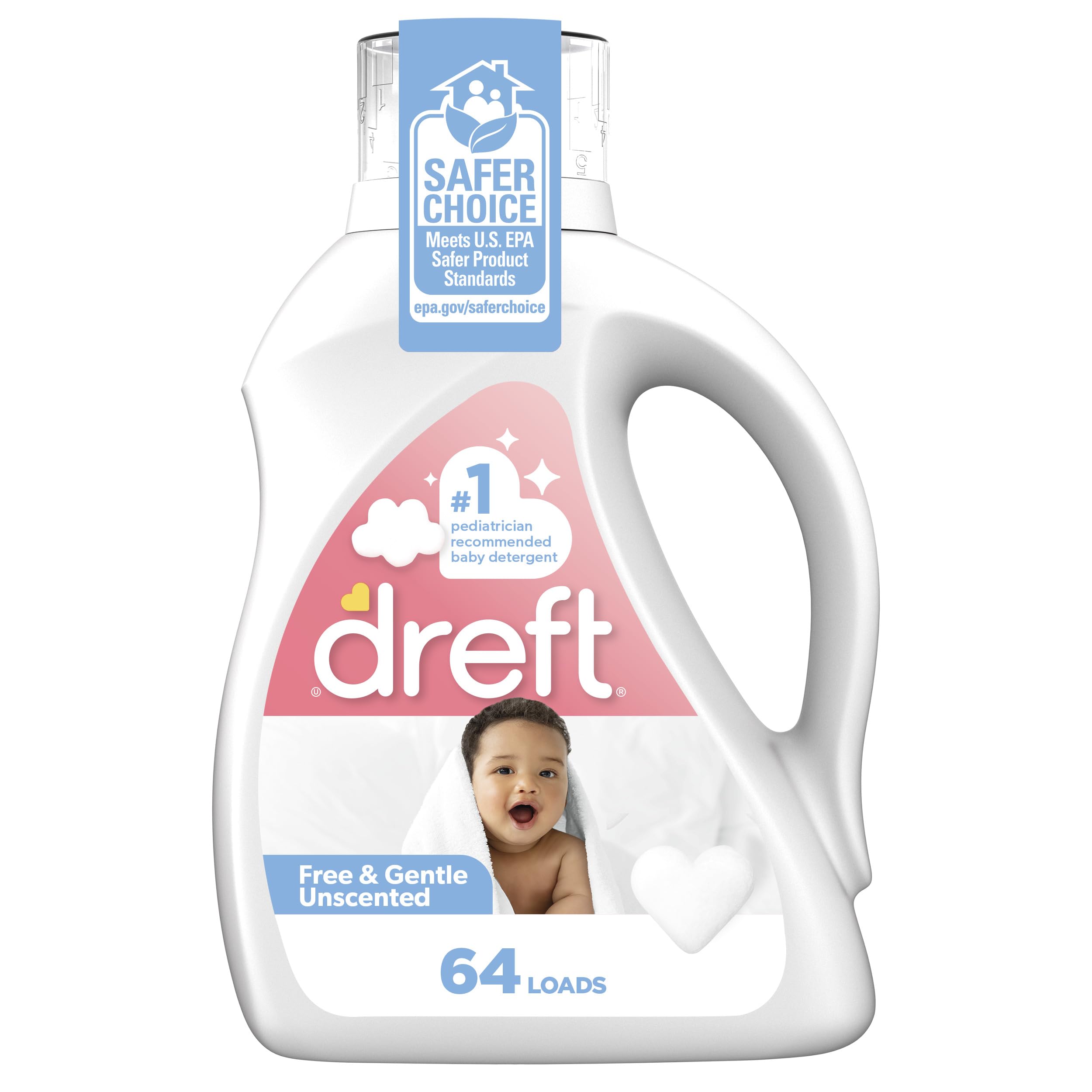 Amazon.com: Dreft Free & Gentle Liquid Laundry Detergent, Free of